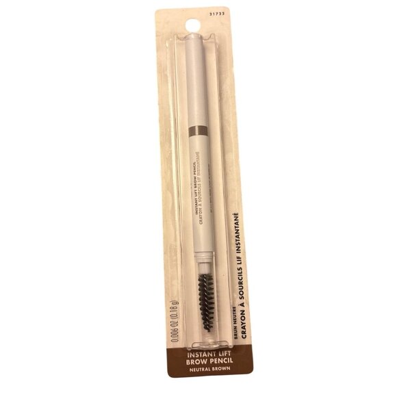 E.L.F. Instant Lift Brow Pencil Neutral Brown Dual-Ended Precise Spoolie Brush - Picture 1 of 6